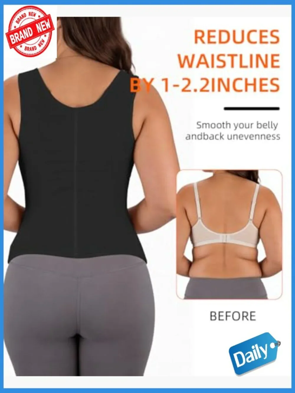 Waist Trainer Corset Tummy Control Shapewear Body Shaper Vest Postpartum